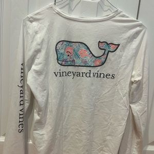 Vineyard Vines White Long Sleeve T Shirt